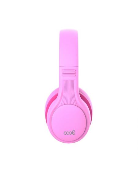 Auriculares Stereo Bluetooth Cascos Infantiles COOL Kids Rosa (Volumen Limitado)