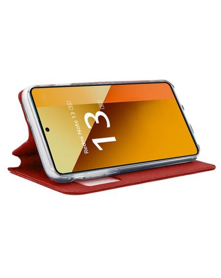 Funda COOL Flip Cover para Xiaomi Redmi Note 13 5G Liso Rojo