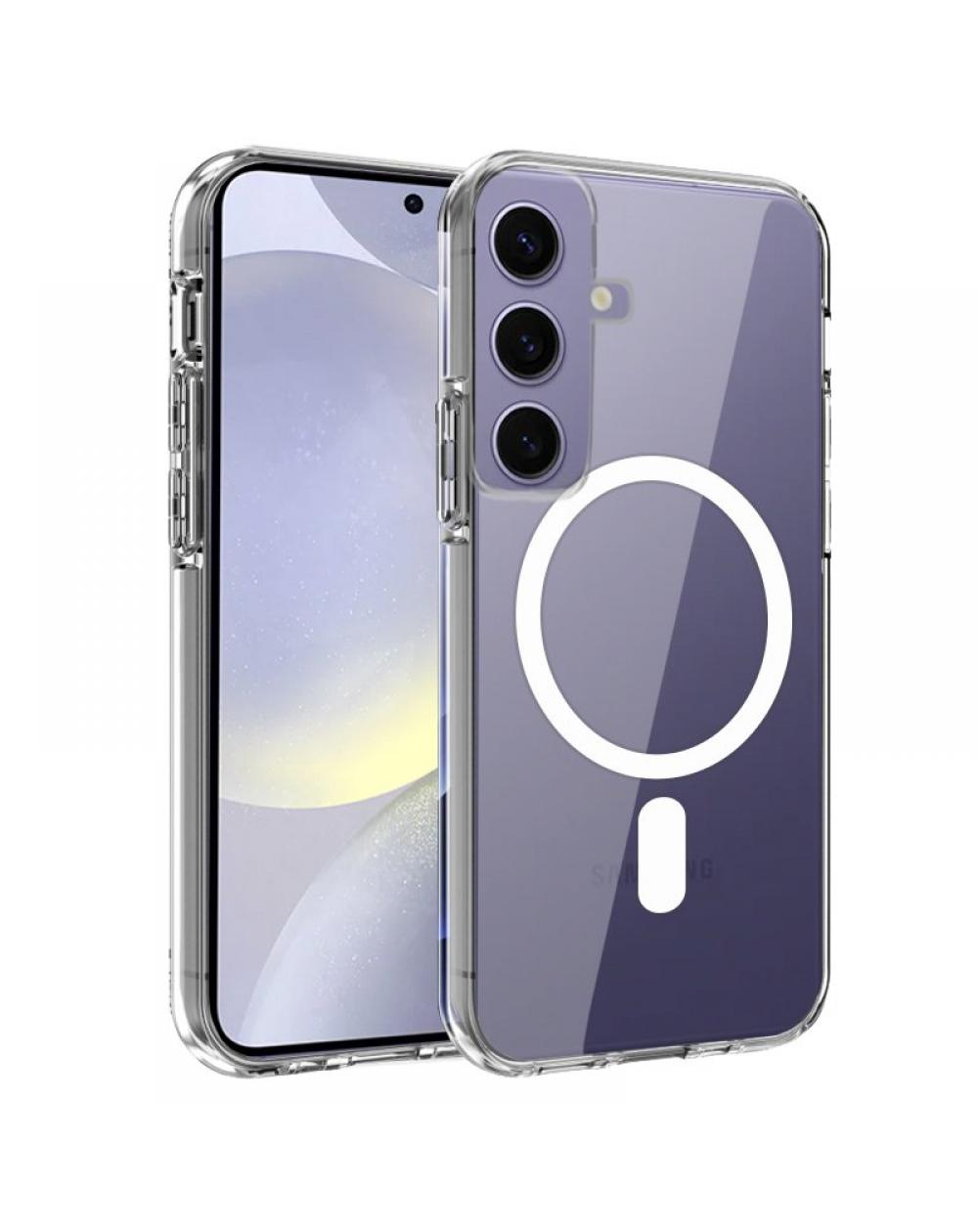 Carcasa COOL para Samsung S921 Galaxy S24 Magnética Transparente