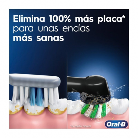 Cepillo Dental Braun Oral-B Pro 3/ Incluye 4 Cabezales/ Negro