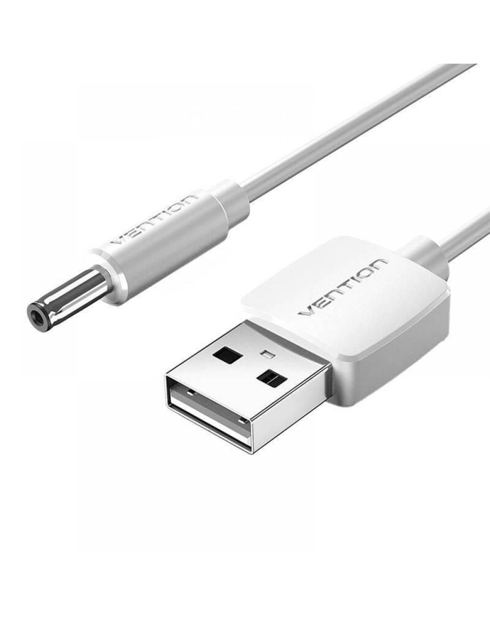 Cable Conversor USB Vention CEXWG/ USB Macho - DC 3.5mm Macho/ 1.5m/ Blanco