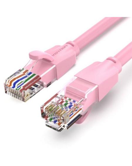 Cable de Red RJ45 UTP Vention IBEPF Cat.6/ 1m/ Rosa
