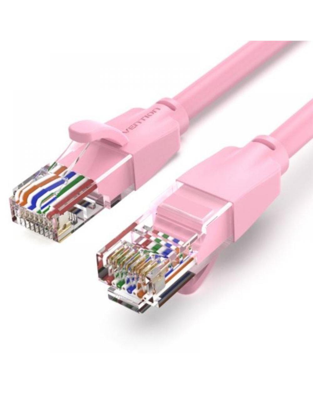 Cable de Red RJ45 UTP Vention IBEPH Cat.6/ 2m/ Rosa