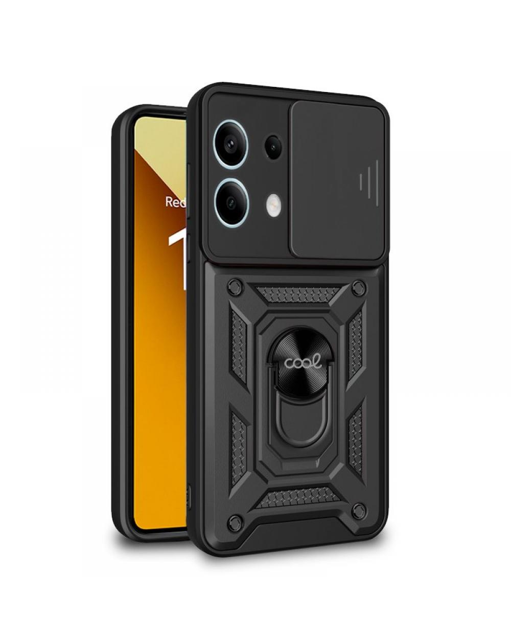 Carcasa COOL para Xiaomi Redmi Note 13 5G Hard Ring Negro