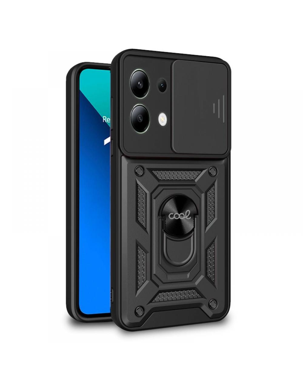 Carcasa COOL para Xiaomi Redmi Note 13 Hard Ring Negro