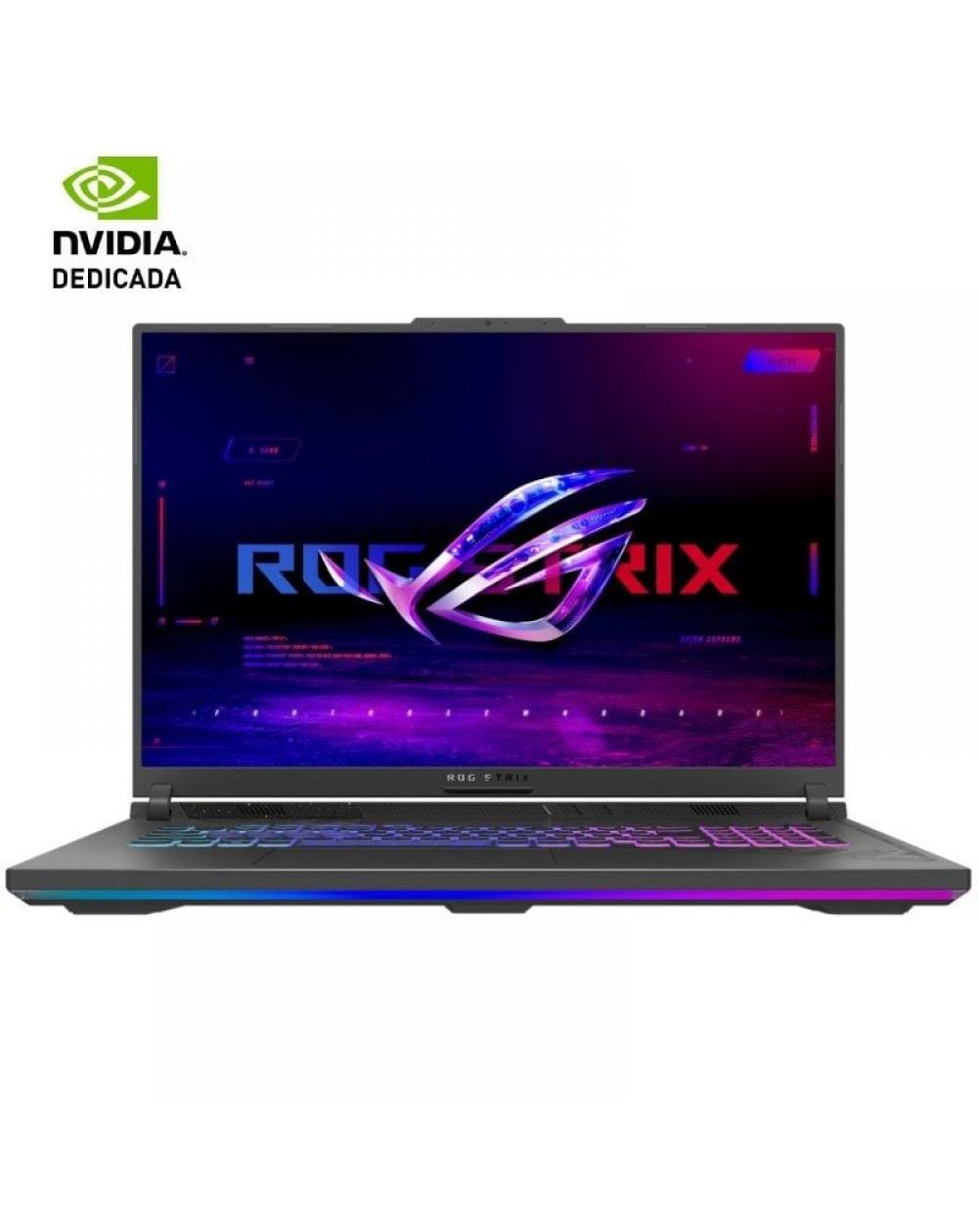 Portátil Gaming Asus ROG Strix G18 G814JIR-N6002 Intel Core i9-14900HX/ 32GB/ 1TB SSD/ GeForce RTX 4070/ 18'/ Sin Sistema Operat