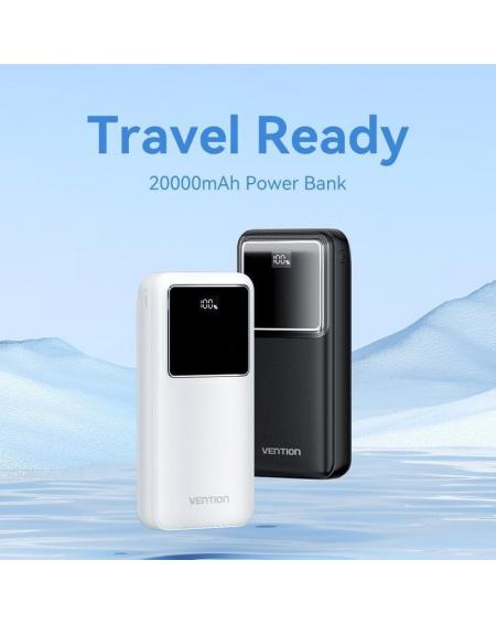 Powerbank 20000mAh Vention FHLB0/ 22.5W/ Negra