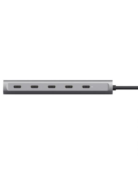 Hub USB Tipo-C Trust Halyx/ 4xUSB Tipo-C/ 1xUSB Tipo-C PD