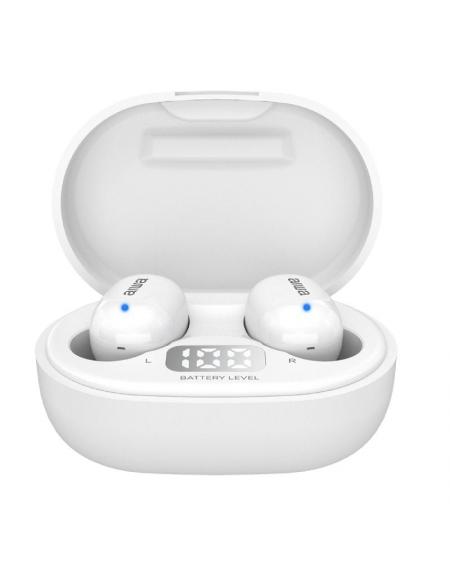 Auriculares Bluetooth Aiwa EBTW-150WTMKII con estuche de carga/ Autonomía 3h/ Blancos