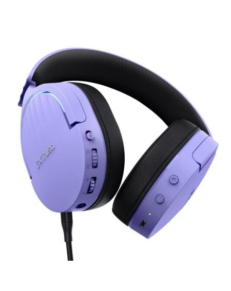 Auriculares Gaming Inalámbricos con Micrófono Trust Gaming GXT 491 Fayzo/ Bluetooth/ Jack 3.5/ Morados