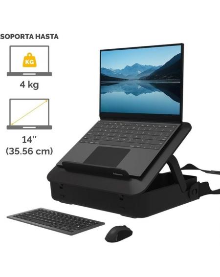 Maletín con Elevador Fellowes Breyta para Portátiles hasta 14'/ Negro