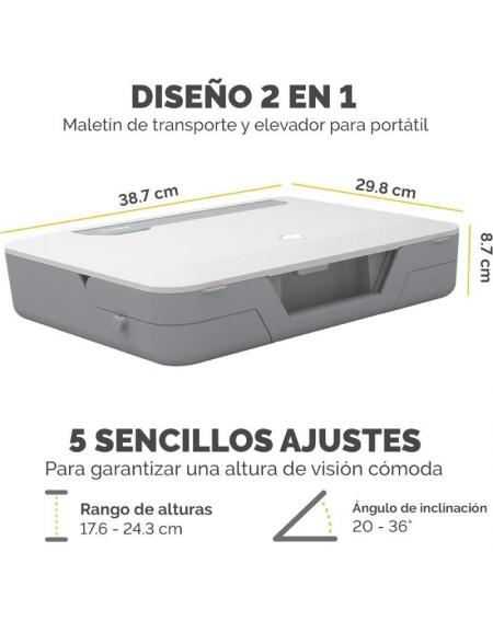 Maletín con Elevador Fellowes Breyta para Portátiles hasta 14'/ Blanco