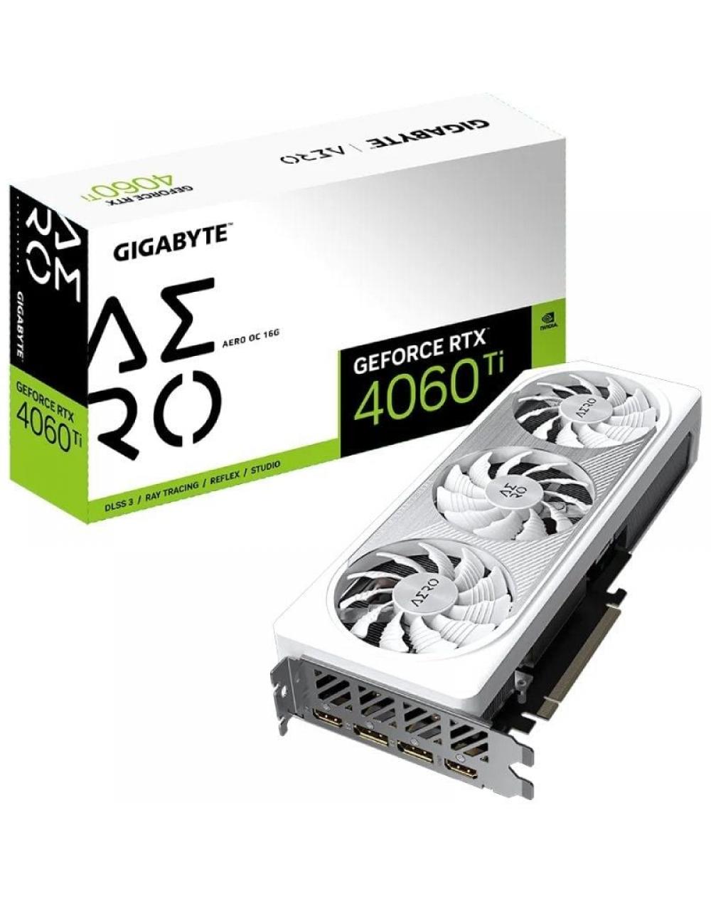 Tarjeta Gráfica Gigabyte GeForce RTX 4060 Ti Aero OC 16G/ 16GB GDDR6