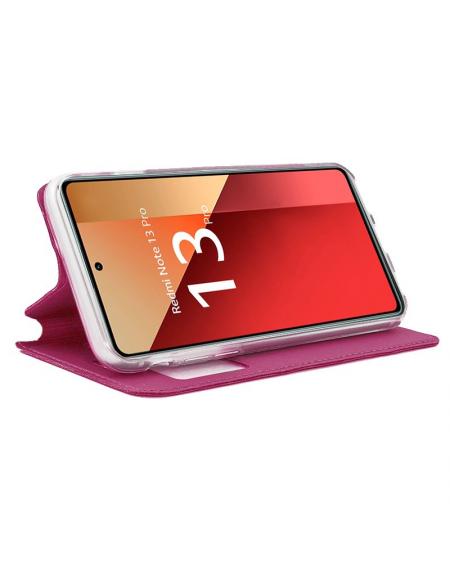 Funda COOL Flip Cover para Xiaomi Redmi Note 13 Pro Liso Rosa