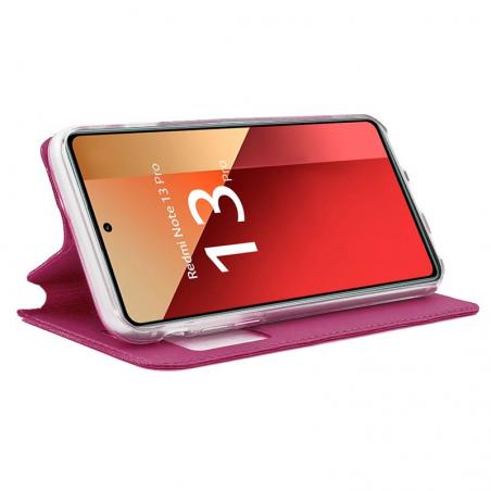 Funda COOL Flip Cover para Xiaomi Redmi Note 13 Pro Liso Rosa