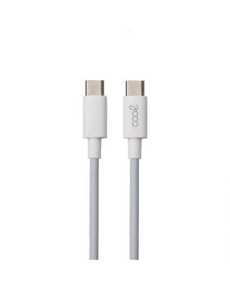 Cable USB Compatible COOL Universal TIPO-C a TIPO-C (3 metro) Blanco 3 Amp
