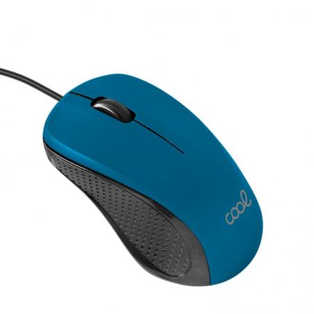 Ratón COOL USB Wired Azul