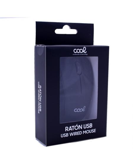 Ratón COOL USB Wired Negro