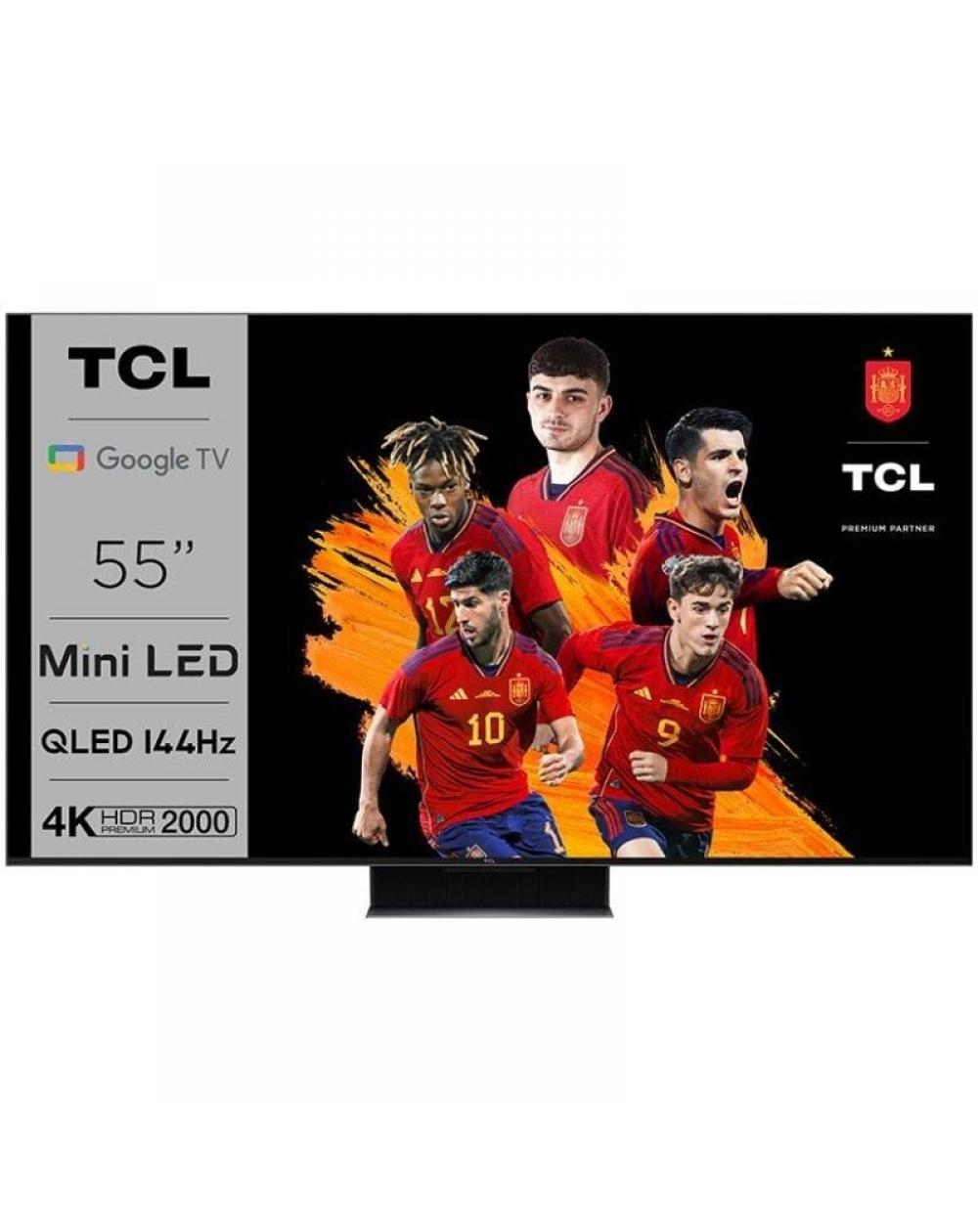 Televisor TCL QLED-Mini LED 55C845 55'/ Ultra HD 4K/ Smart TV/ WiFi