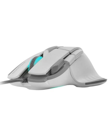 Ratón Gaming Mars Gaming MM-XT/ Hasta 12800DPI/ Blanco