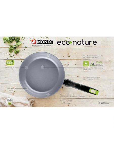 Sartén Monix Eco Nature M261228/ Ø28cm/ Aluminio forjado/ Apta para Inducción