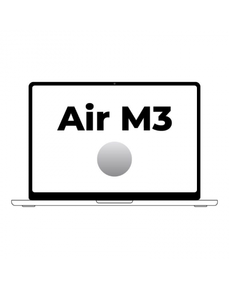 Apple Macbook Air 13,6'/ M3 8-Core CPU/ 8Gb/ 256Gb SSD/ 8-Core GPU/ Plata