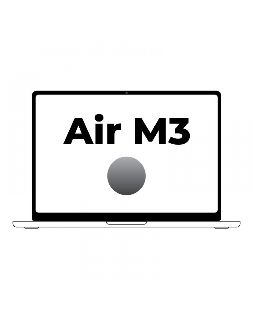 Apple Macbook Air 15' / M3 8-Core CPU/ 8Gb/ 512Gb SSD/ 10-Core GPU/ Gris Espacial