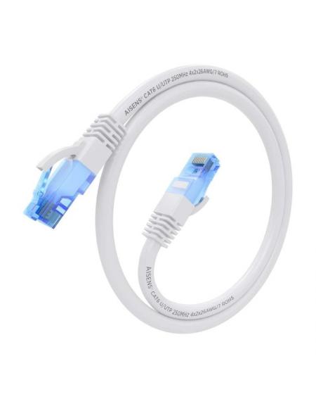 Cable de Red RJ45 AWG26 CCA UTP Aisens A135-0815 Cat.6/ 25cm/ Blanco