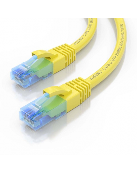 Cable de Red RJ45 AWG26 CCA UTP Aisens A135-0831 Cat.6/ 50cm/ Amarillo