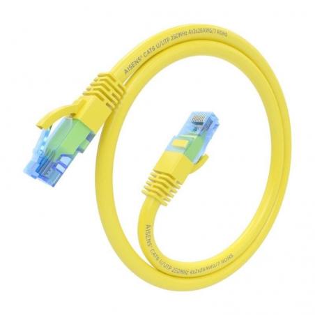 Cable de Red RJ45 AWG26 CCA UTP Aisens A135-0832 Cat.6/ 75cm/ Amarillo