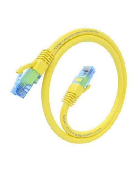 Cable de Red RJ45 AWG26 CCA UTP Aisens A135-0832 Cat.6/ 75cm/ Amarillo