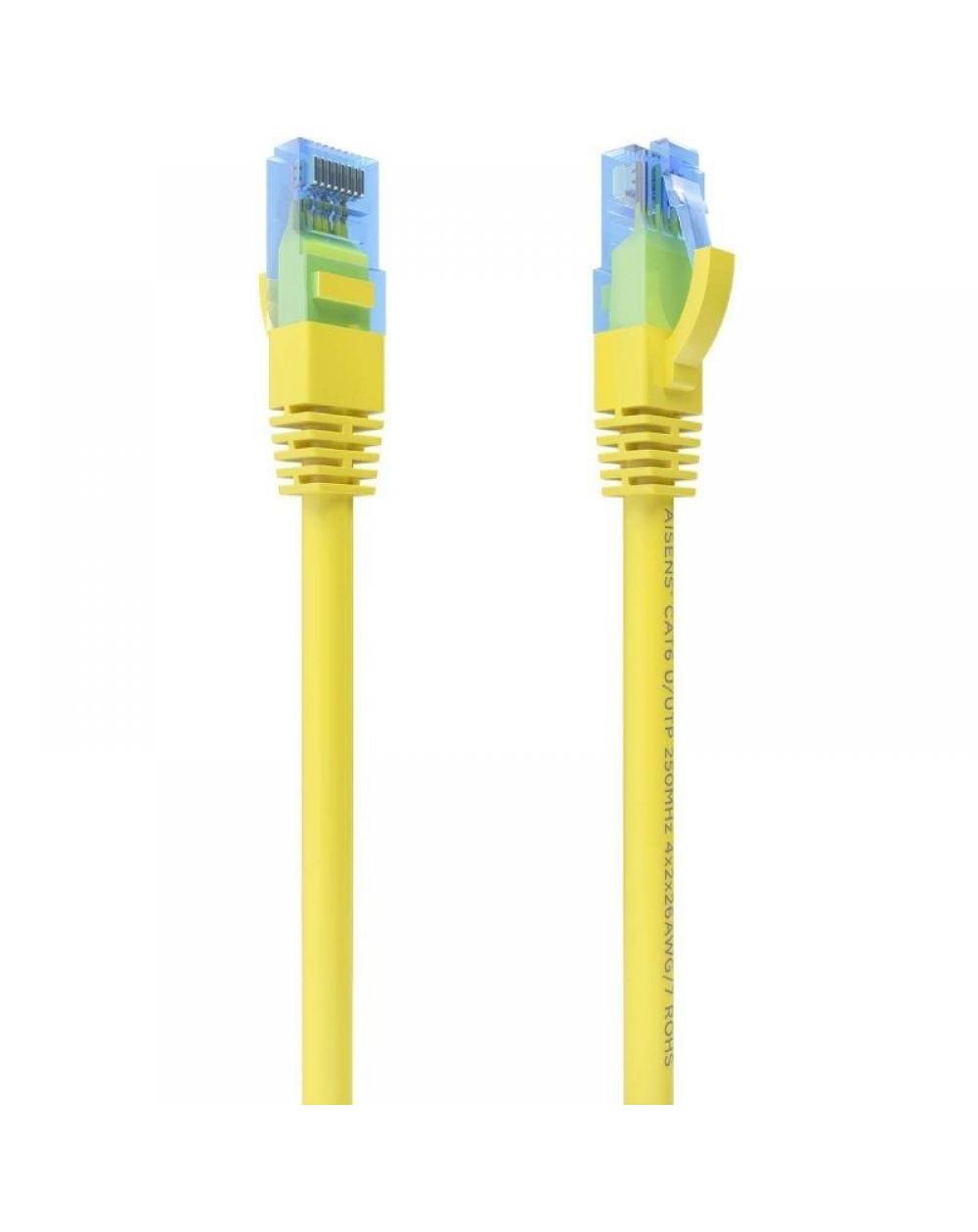 Cable de Red RJ45 AWG26 CCA UTP Aisens A135-0835 Cat.6/ 2m/ Amarillo