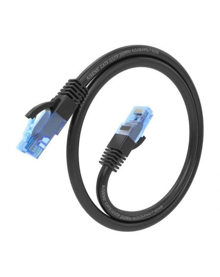 Cable de Red RJ45 AWG26 CCA UTP Aisens A135-0846 Cat.6/ 3m/ Negro