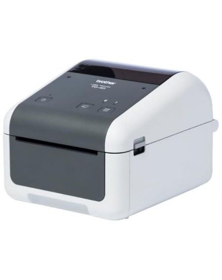 Impresora de Etiquetas y Tickets Brother TD-4410D/ Térmica/ Ancho etiqueta 108mm/ USB-RS232/ Blanca y Negra