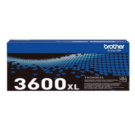 Tóner Original Brother TN3600XL Alta Capacidad/ Negro