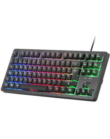 Teclado Gaming SemiMecánico Mars Gaming MK023/ Negro