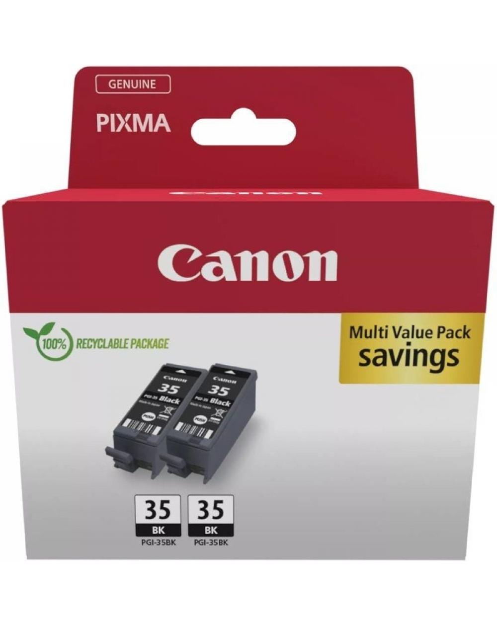 Cartucho de Tinta Original Canon PGI-35BK Multipack/ 2x Negro