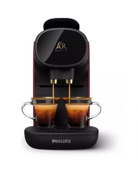 Cafetera de Cápsulas Philips L'Or Barista Sublime LM9012/50/ Compatible cápsulas Nespresso y L'OR/ Negra y Roja
