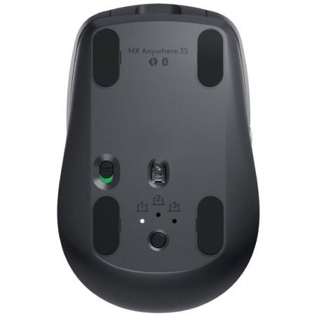 Ratón Inalámbrico por Bluetooth Logitech MX Anywhere 3S/ Batería recargable/ Hasta 8000 DPI/ Grafito