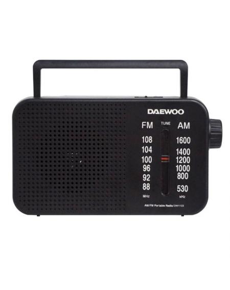Radio Portátil Daewoo DW1123/ Negra
