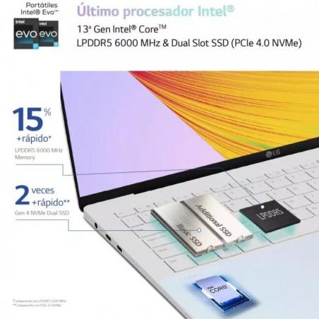 Portátil LG Gram Style 14Z90RS-G.AD74B Intel Core i7-1360P/ 32GB/ 512GB SSD/ 14'/ Win11