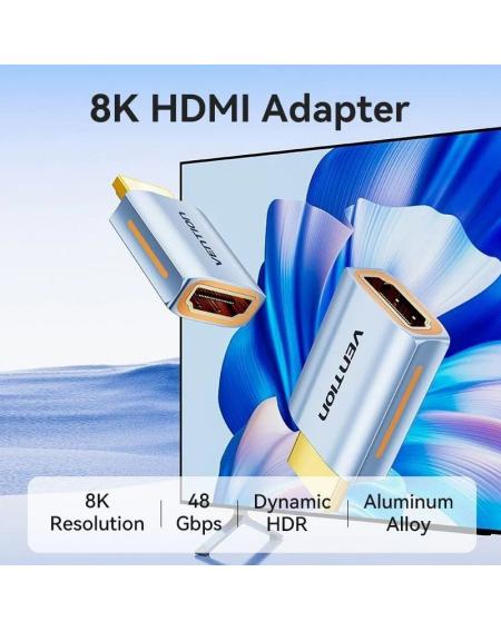 Adaptador HDMI 8K Vention AIVH0/ HDMI Macho - HDMI Hembra