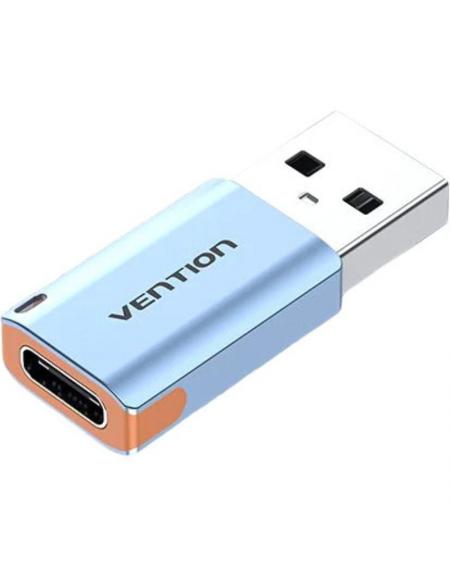Adaptador USB 3.1 Vention CUAH0/ USB Tipo-C Hembra - USB Macho/ Azul