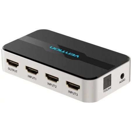 Duplicador HDMI Vention AFJH0/ 3xHDMI Hembra - HDMI Macho / 1xAudio