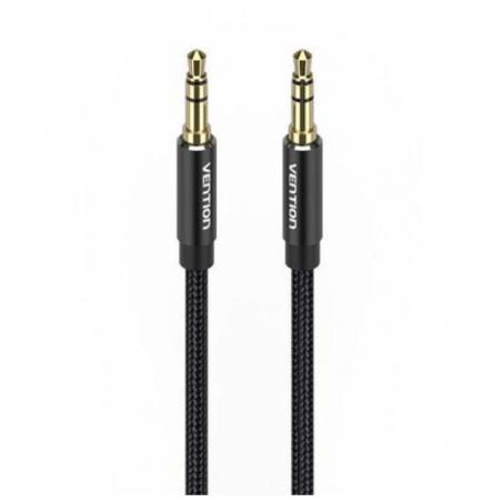 Cable Estéreo Vention BAWBD/ Jack 3.5 Macho - Jack 3.5 Macho/ 50cm/ Negro