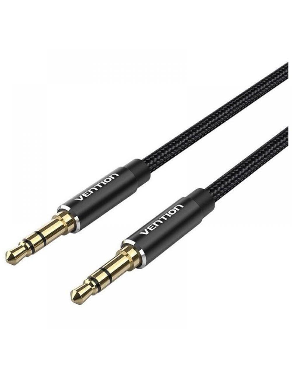 Cable Estéreo Vention BAWBG/ Jack 3.5 Macho - Jack 3.5 Macho/ 1.5m/ Negro