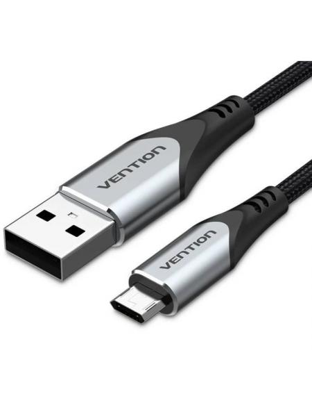 Cable USB 2.0 Vention COCHG/ USB Macho - MicroUSB Macho/ 480Mbps/ 1.5m/ Negro