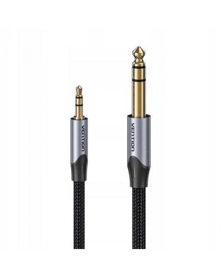 Cable Estéreo Vention BAUHD/ Jack 3.5 Macho - Jack 6.3 Macho/ 50cm/ Gris