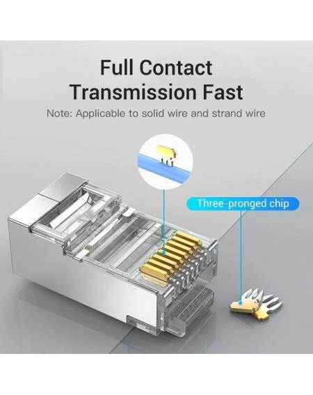 Conector RJ45 IDCR0-10/ Cat.6 FTP/ 10 uds