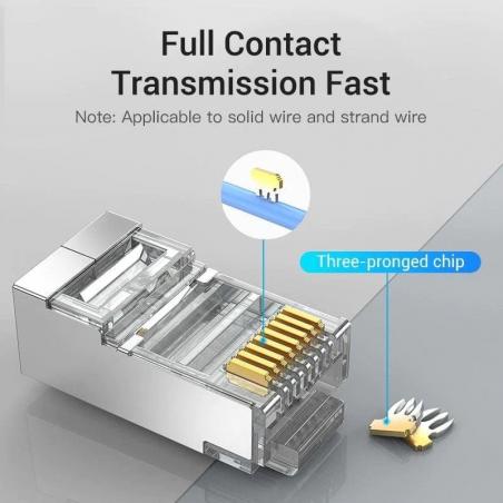 Conector RJ45 IDCR0-10/ Cat.6 FTP/ 10 uds